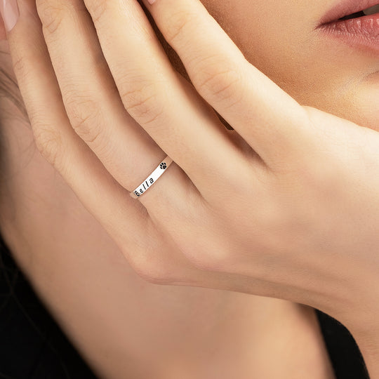 Anillo con Nombre de Mascota
