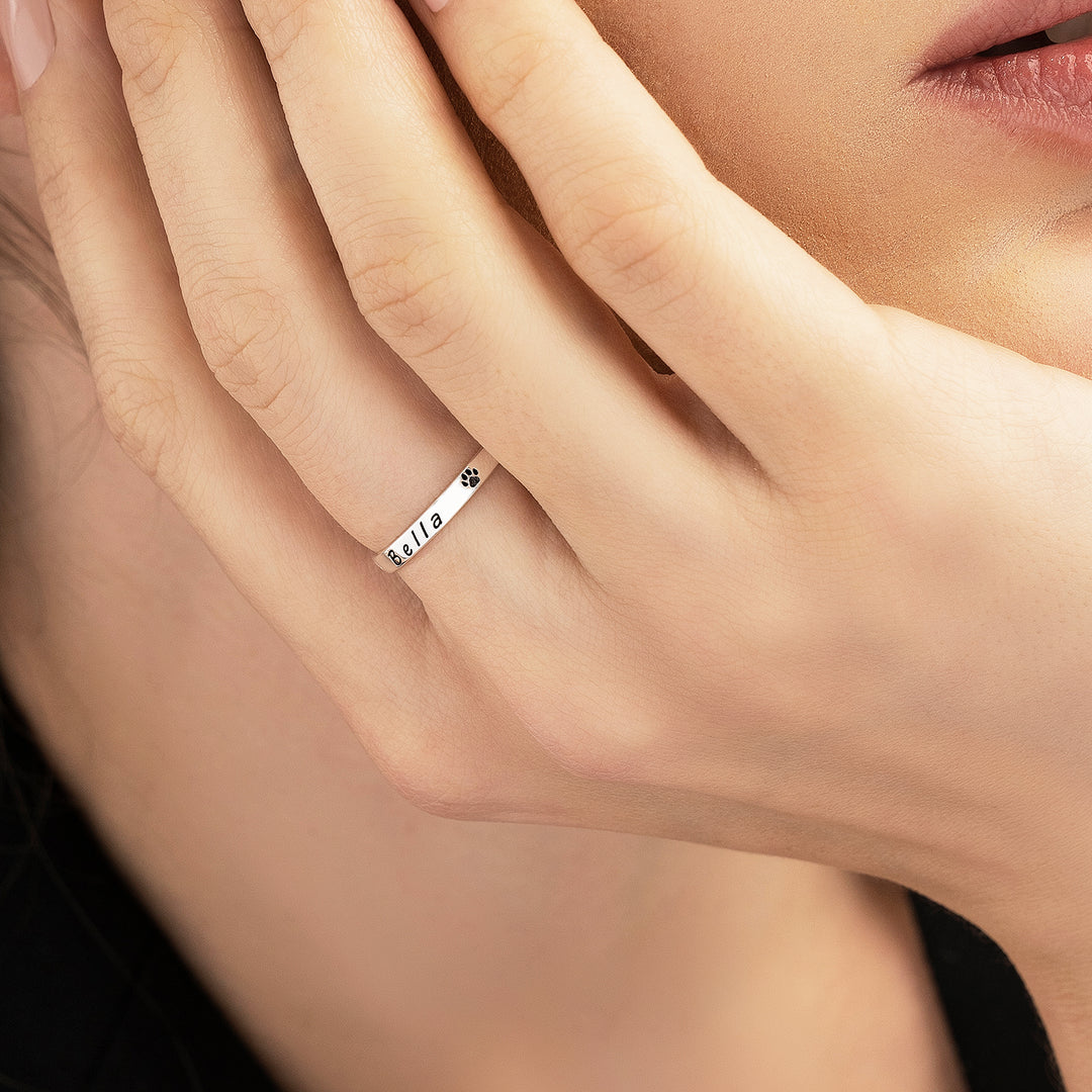Anillo con Nombre de Mascota