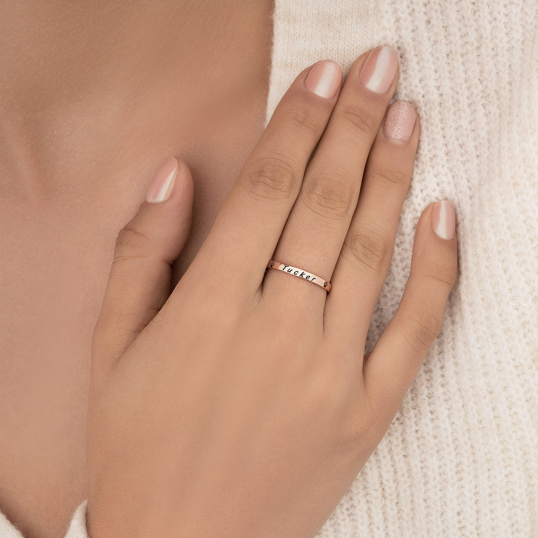 Anillo con Nombre de Mascota