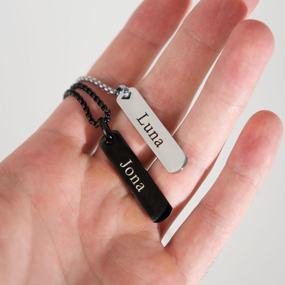 Flache Stab-Halskette:
