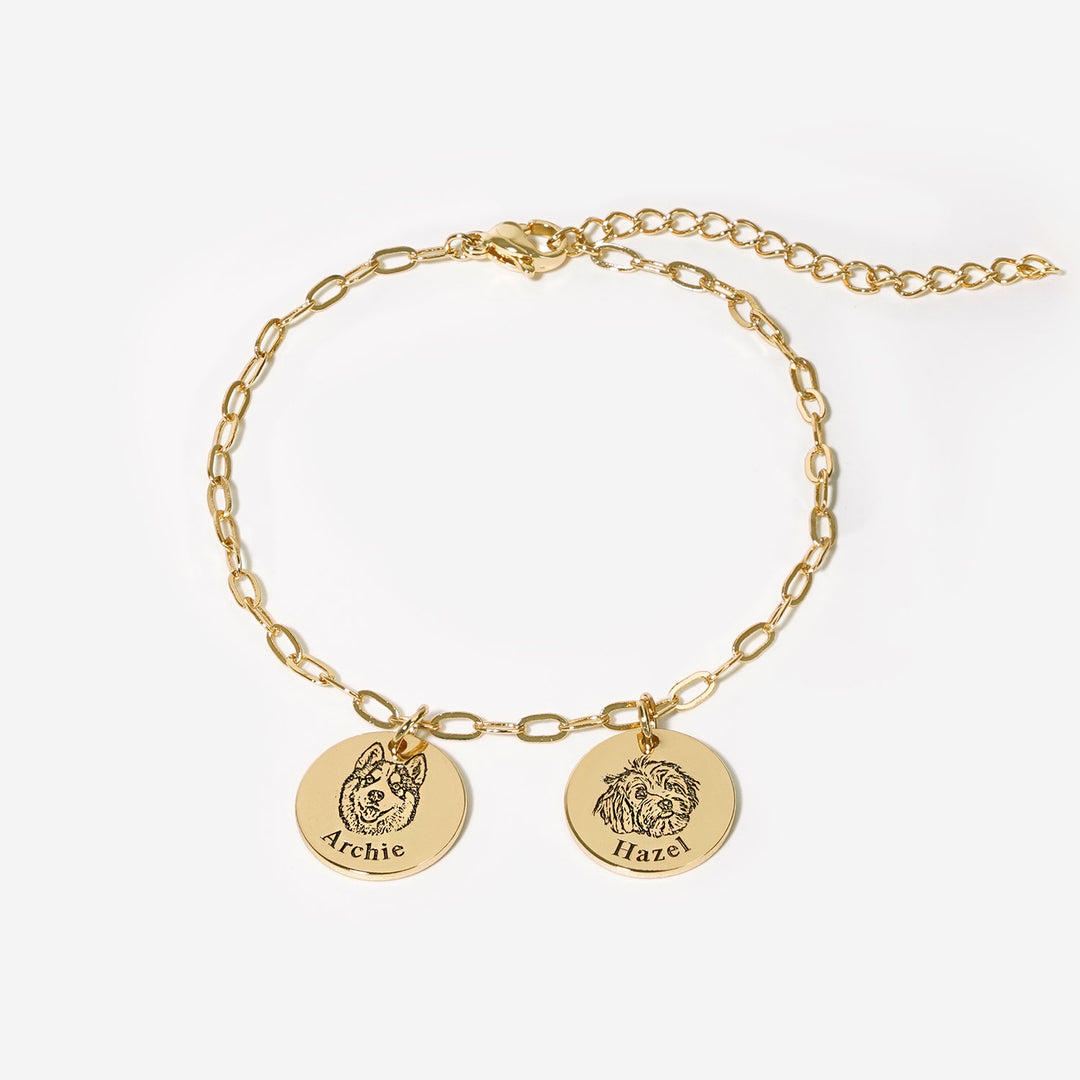 Paperclip Pet Face Bracelet