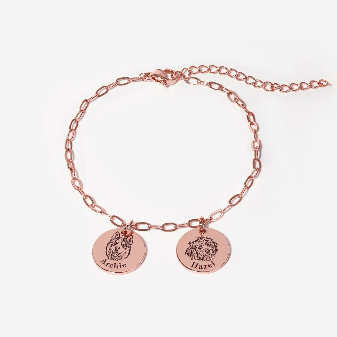 Paperclip Pet Face Bracelet