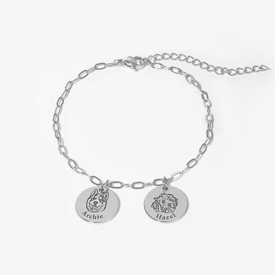 Paperclip Pet Face Bracelet