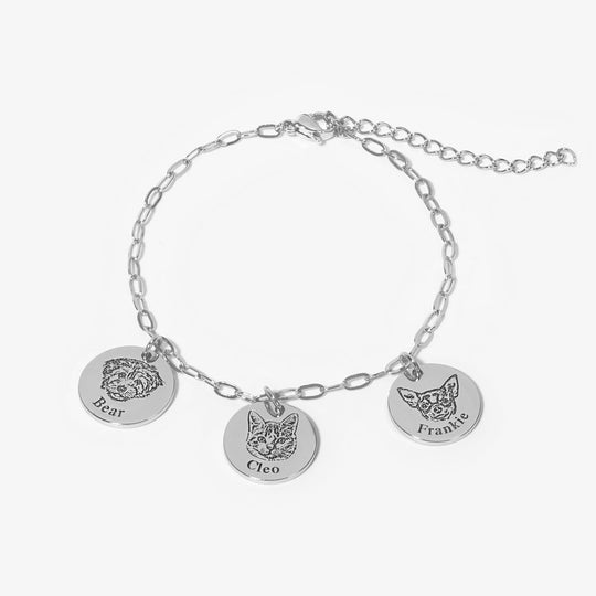 Paperclip Pet Face Bracelet