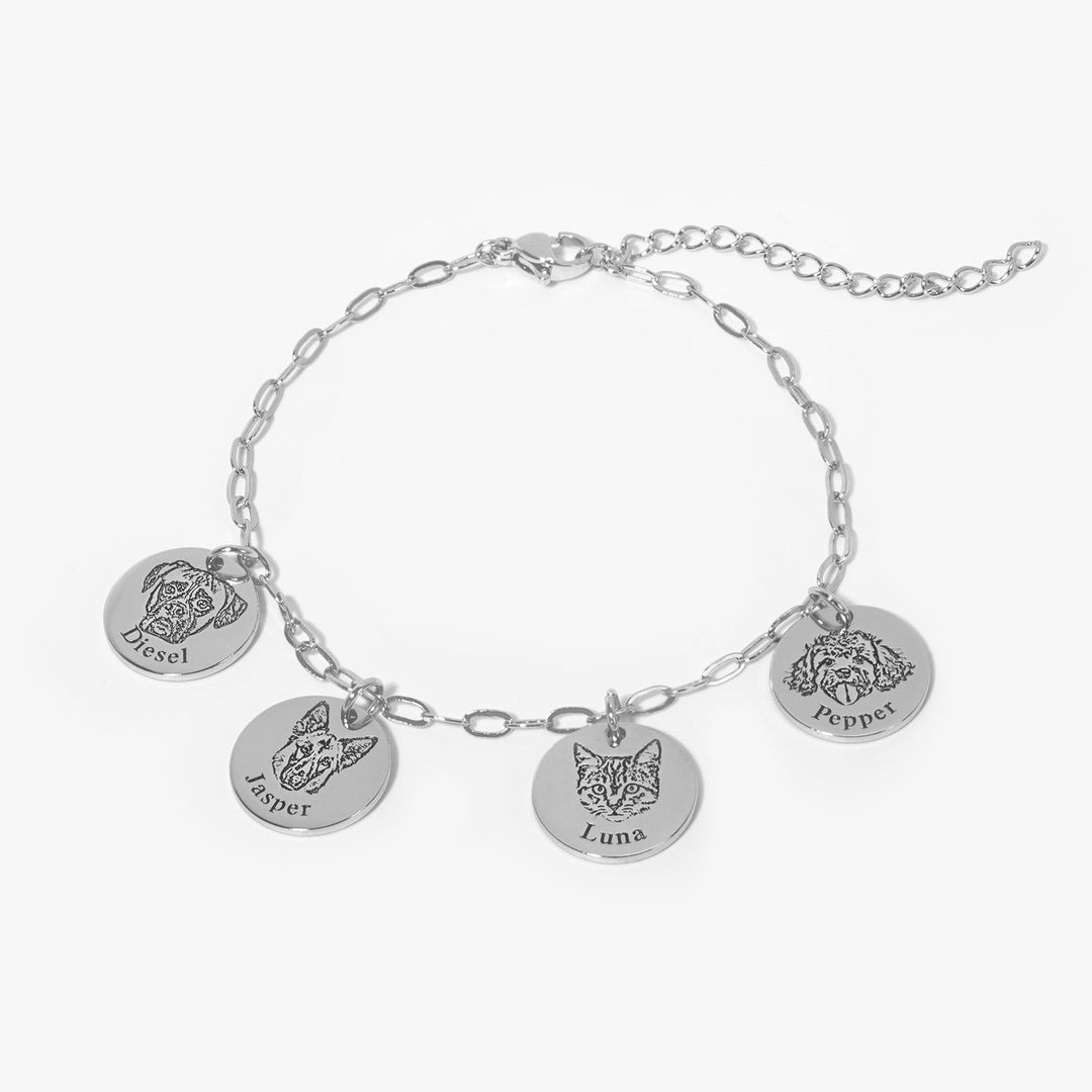 Paperclip Pet Face Bracelet