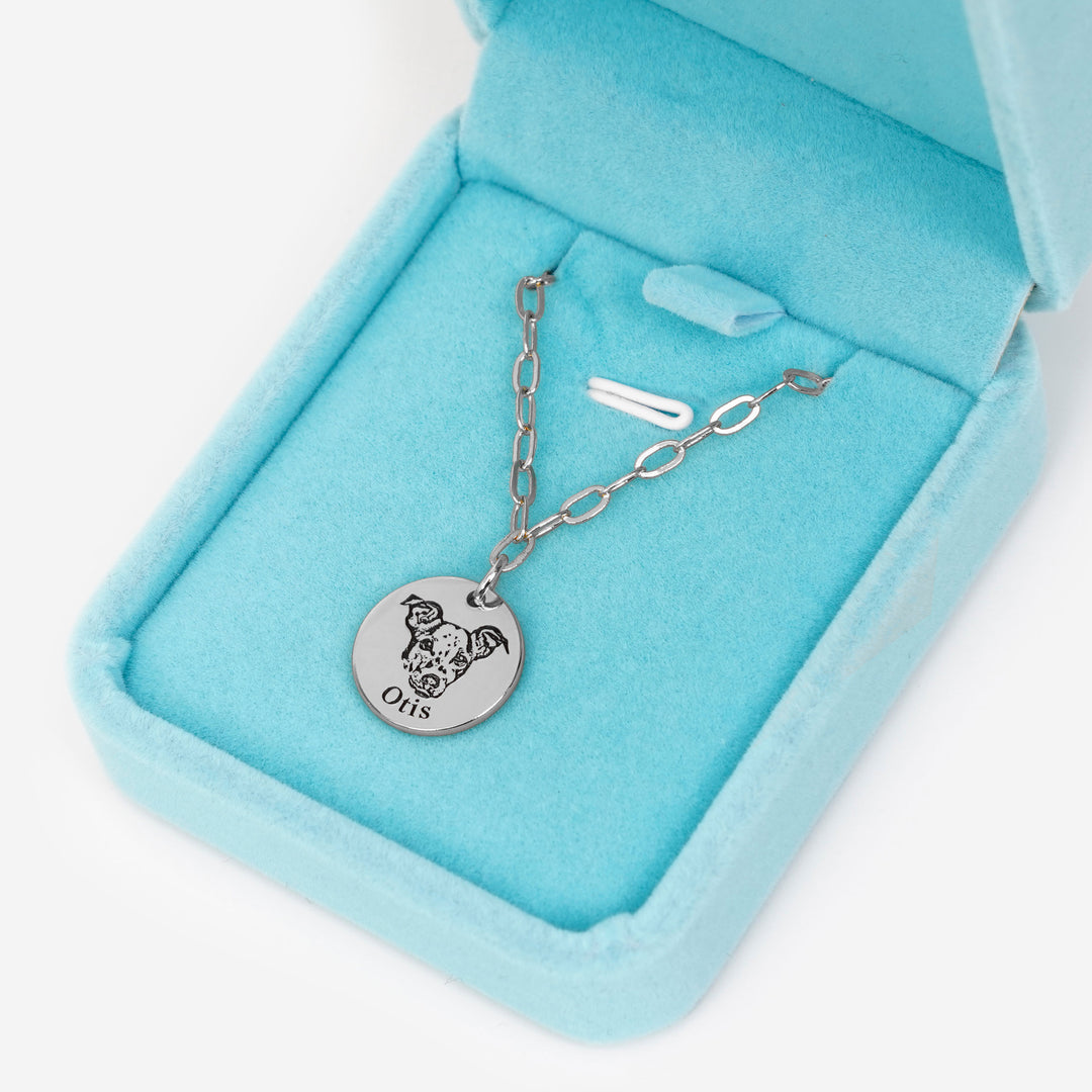 Paperclip Pet Face Bracelet