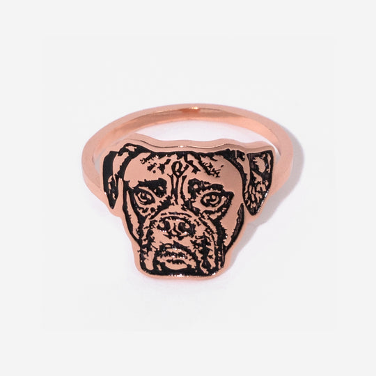 Pet Face Cutout Ring