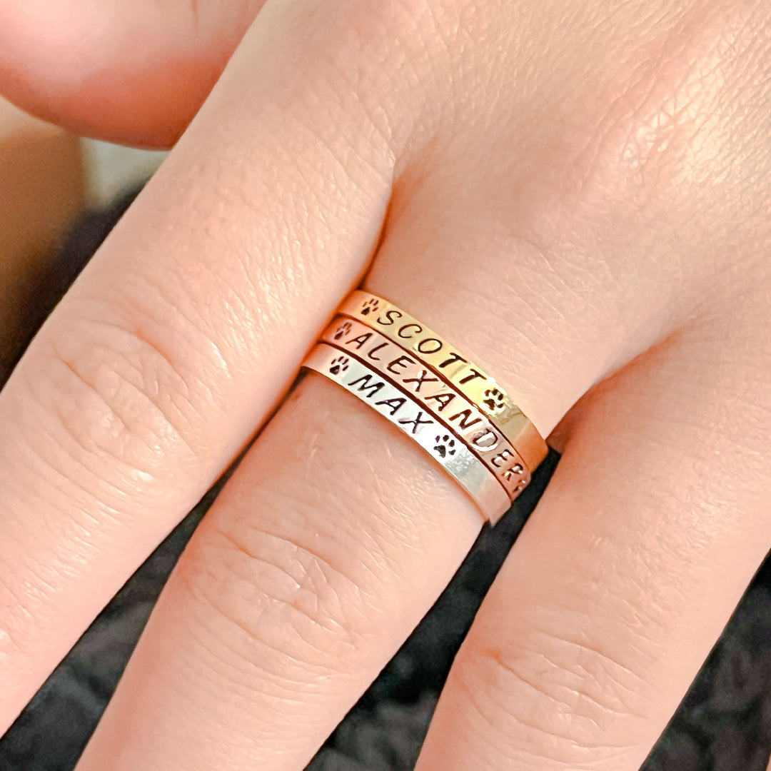 Anillo con Nombre de Mascota