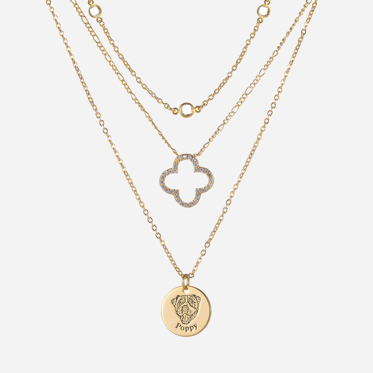 Haustier Gesicht Halsketten Set