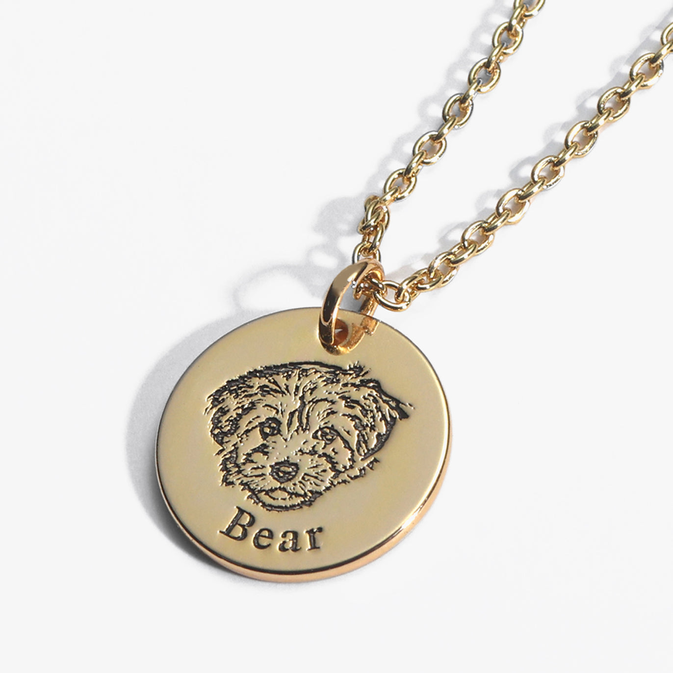 Pet Face Necklace – Custom Engraved Jewelry – Pup Ring