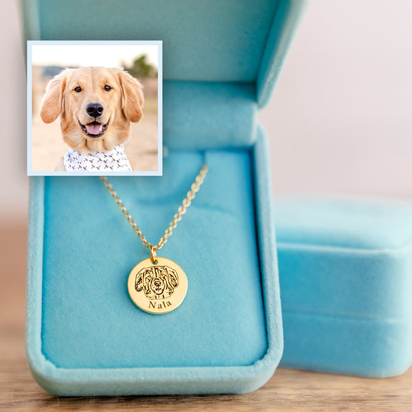 Halskette mit Haustiergesicht