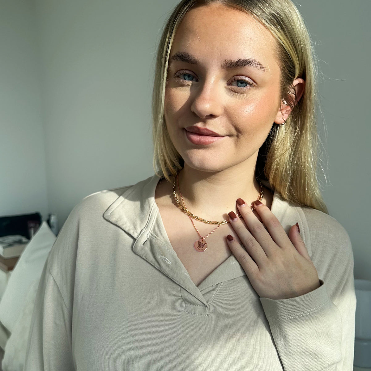 Halskette mit Haustiergesicht