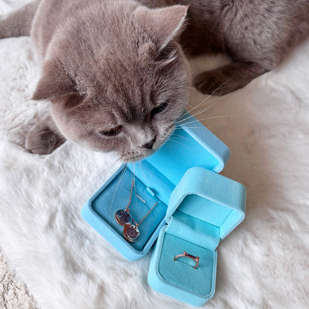 Halskette mit Haustiergesicht