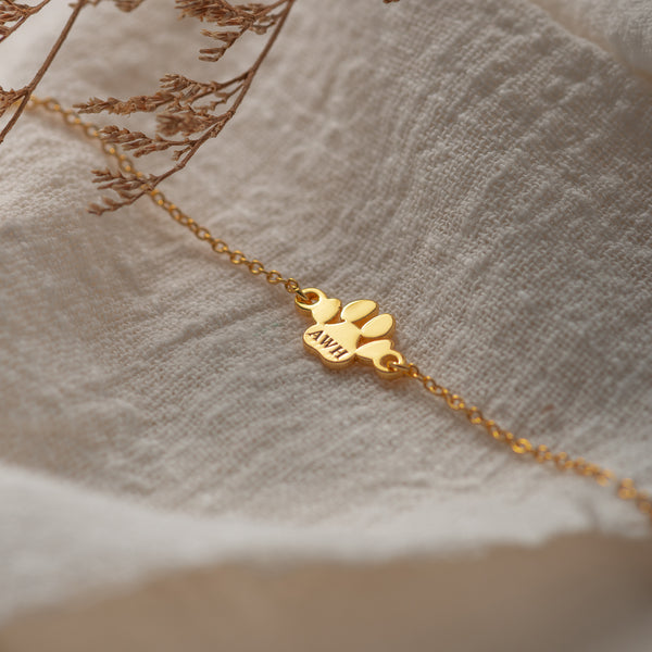 Armband mit Pfotenabdruck