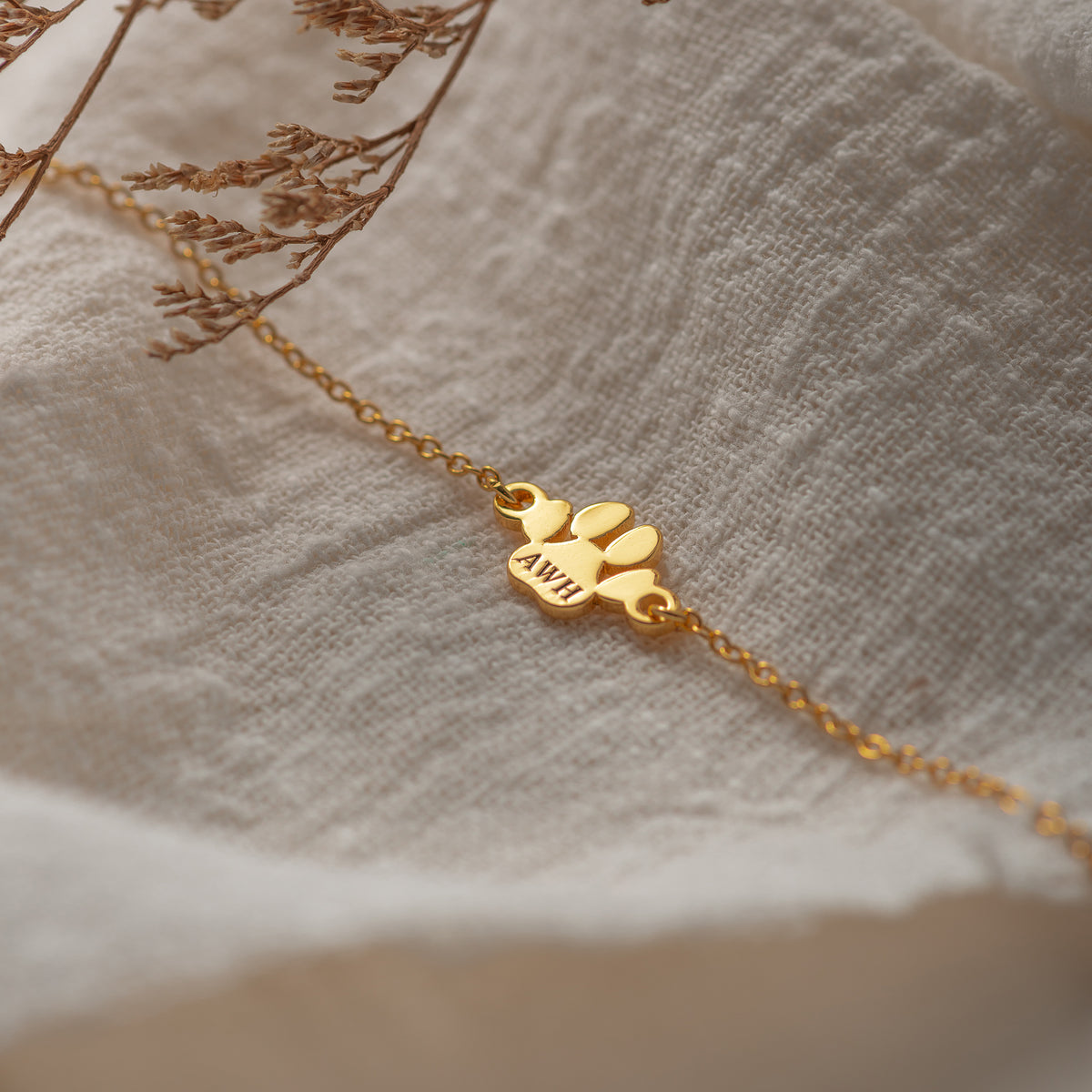 Armband mit Pfotenabdruck