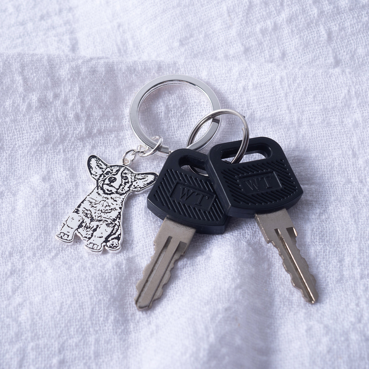 Llavero con Silueta de Mascota