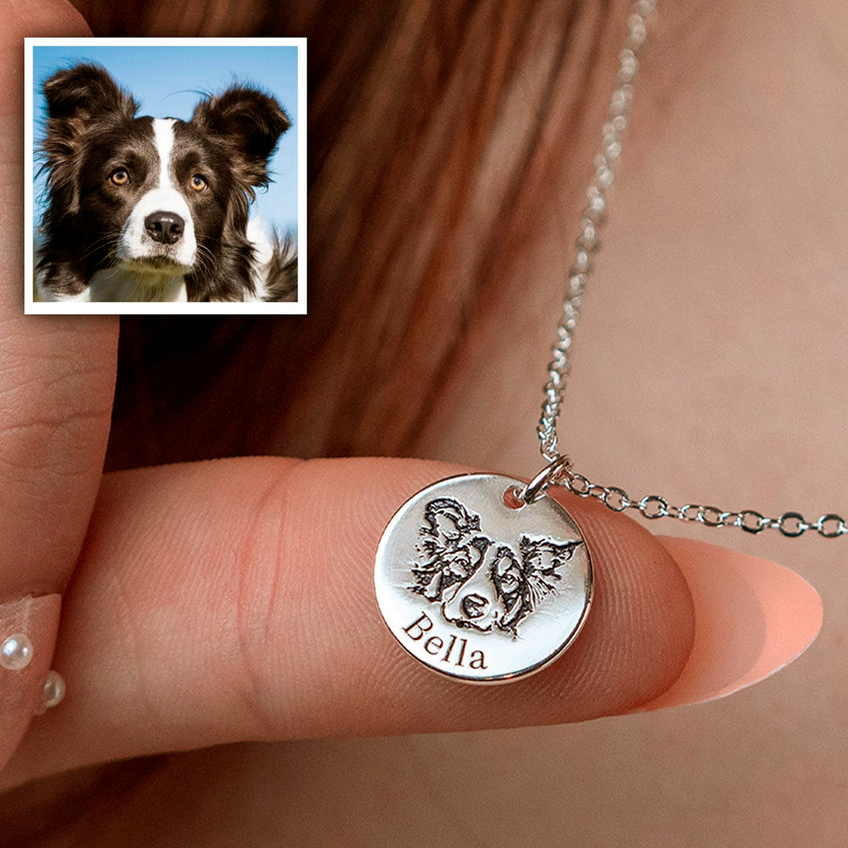 Custom Pet Face Necklace