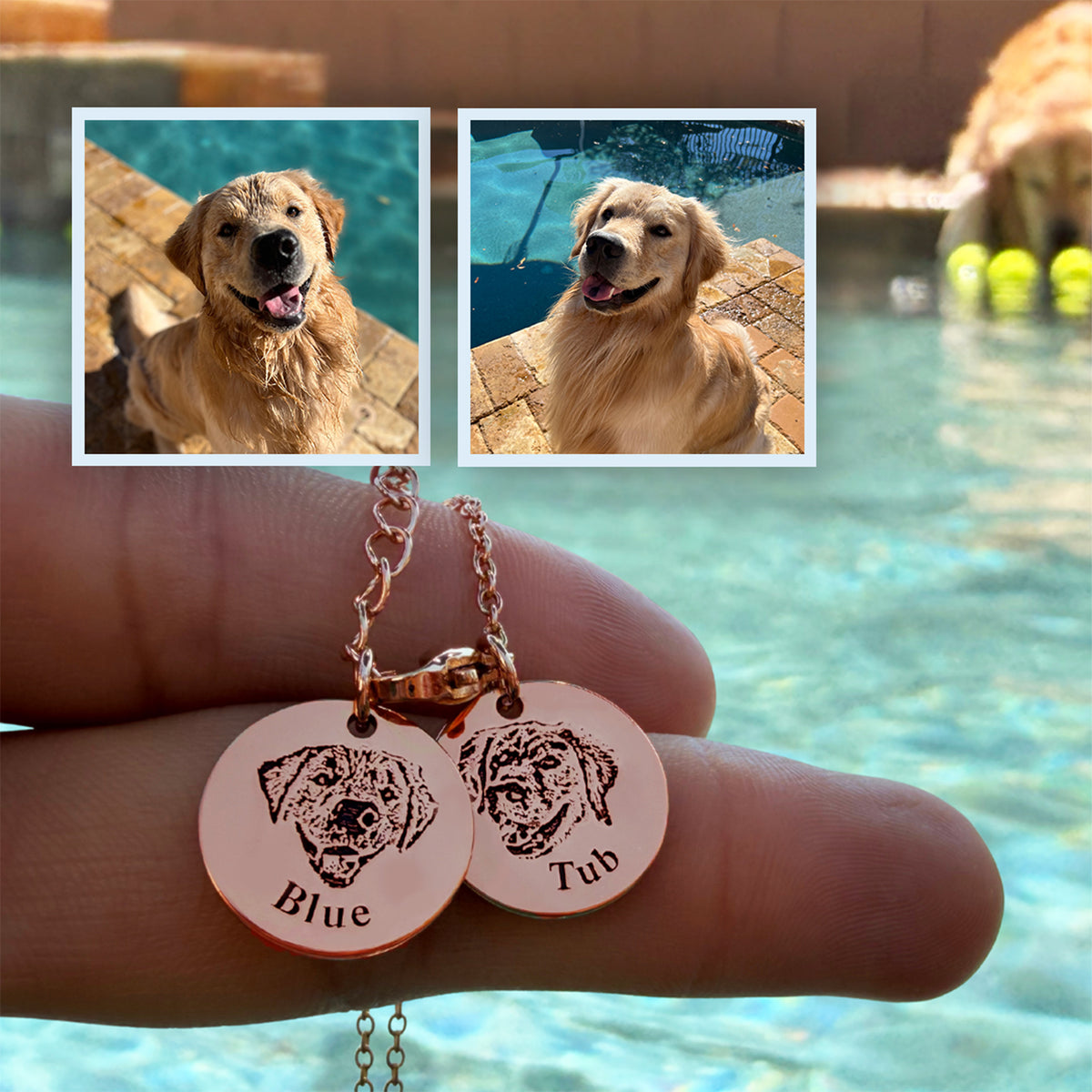 Collar con Cara de Mascota
