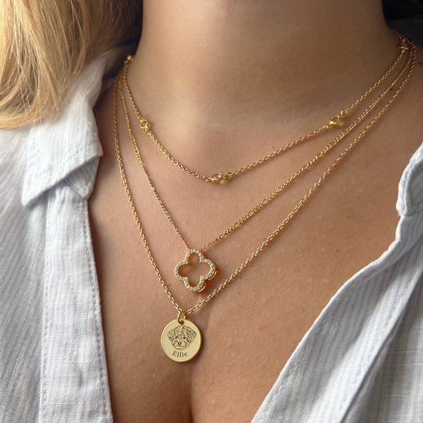 Haustier Gesicht Halsketten Set