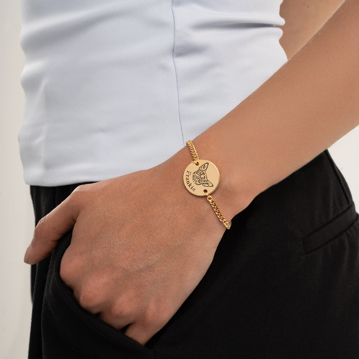 Armband mit Haustiergesicht