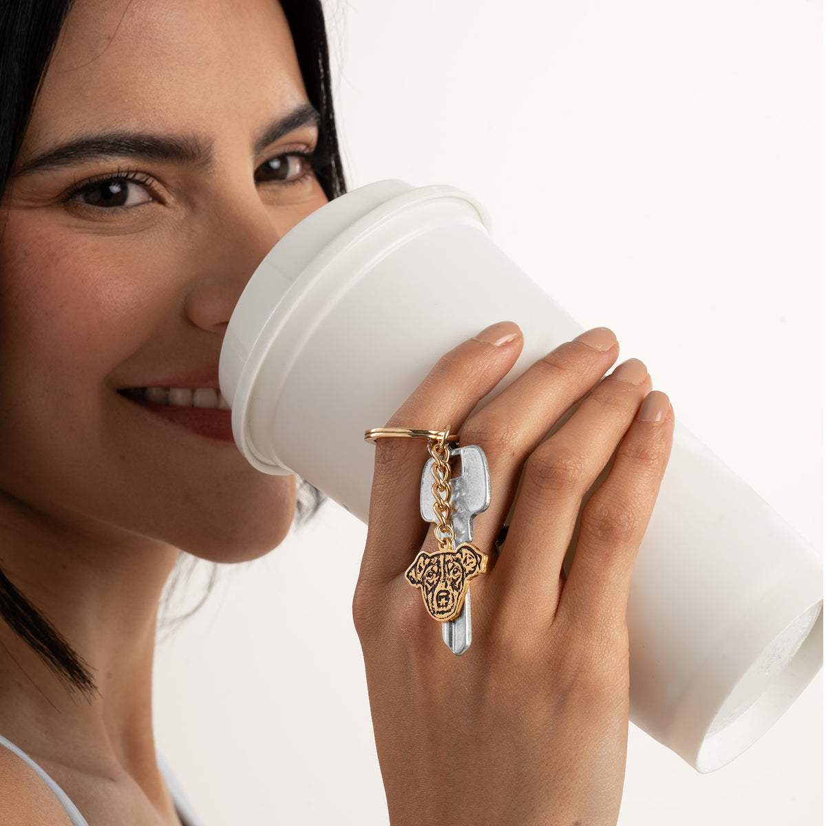 Pet Face Cutout Keychain