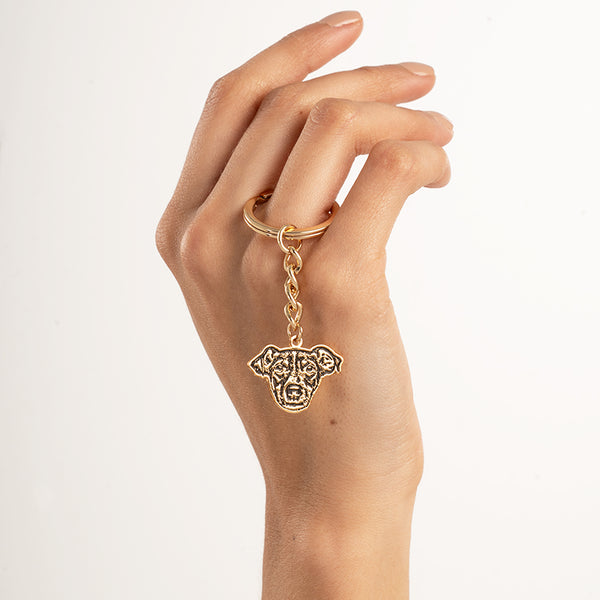 Pet Face Cutout Keychain