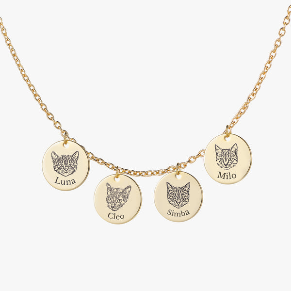Halskette mit Haustiergesicht