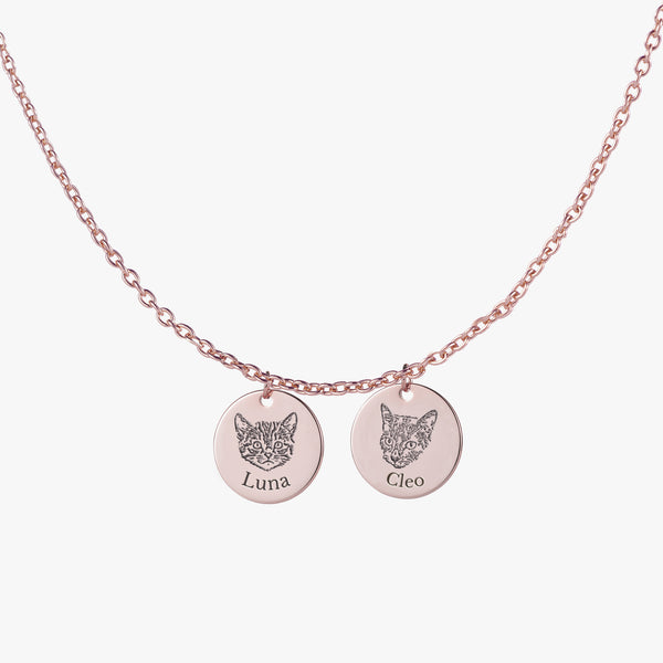 Halskette mit Haustiergesicht