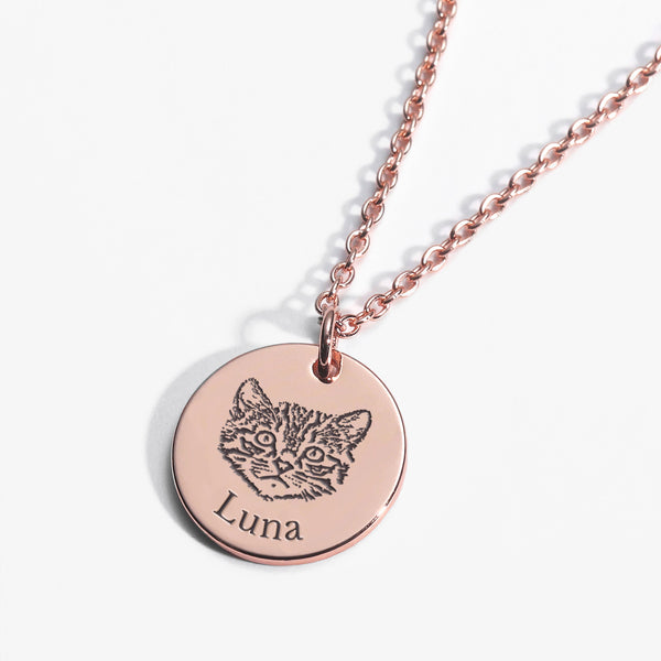 Halskette mit Haustiergesicht