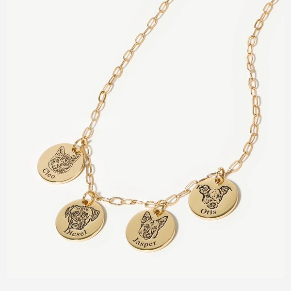 Collar con Cara de Mascota