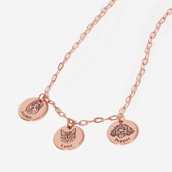 Collar con Cara de Mascota