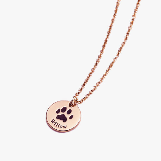 Personalized Pawprint Necklace