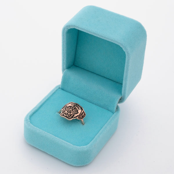 Ring mit Haustiergesicht