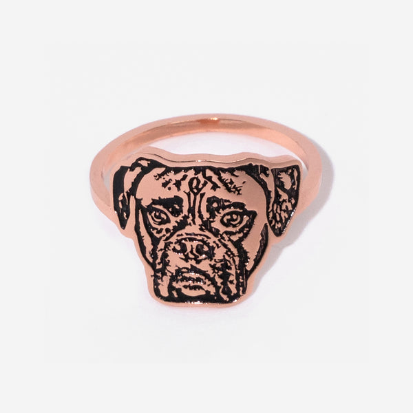 Ring mit Haustiergesicht