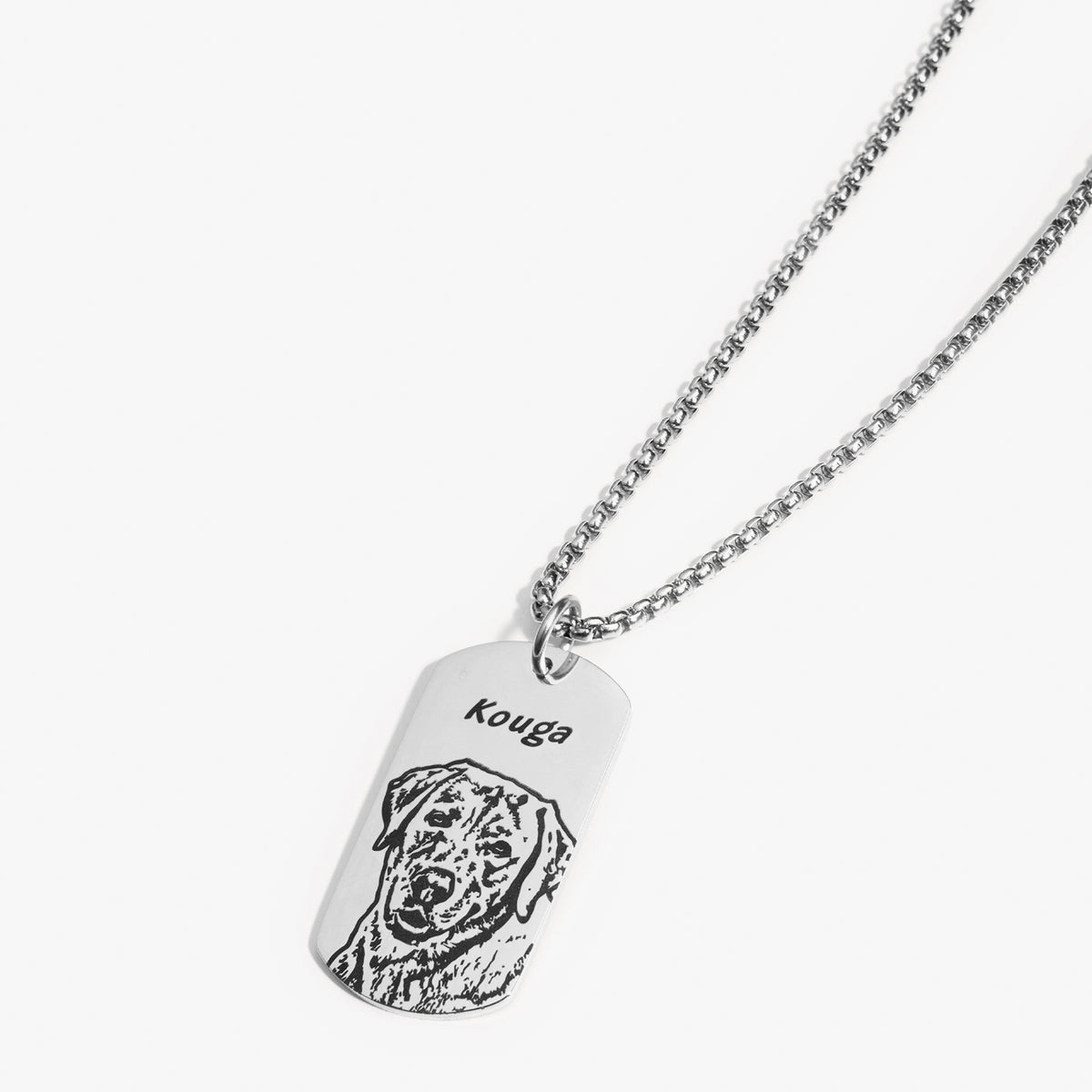 Pet Face Tag Necklace