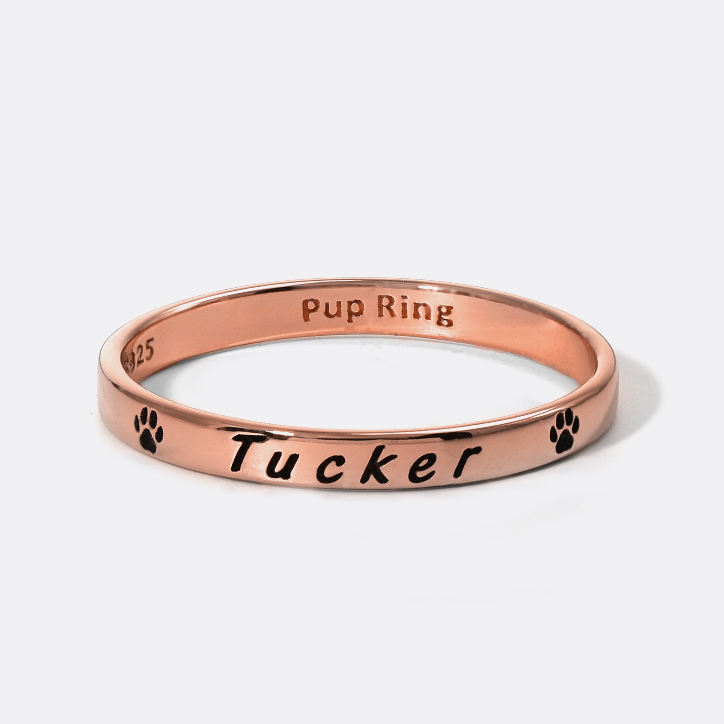 Pet name ring best sale