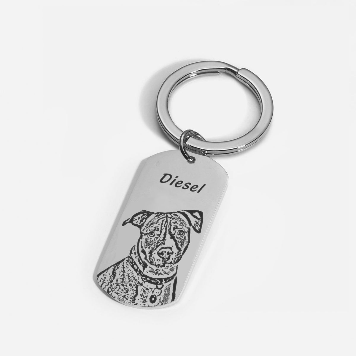 Pet Face Tag Keychain