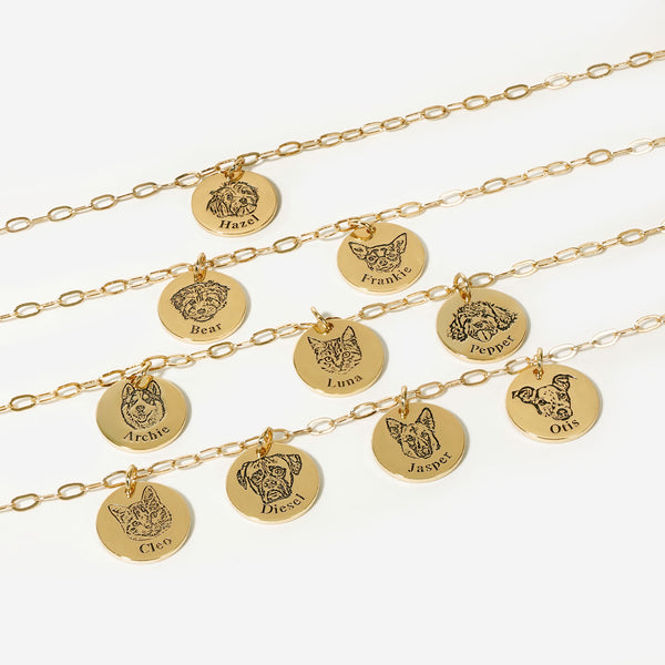 Collar con Cara de Mascota