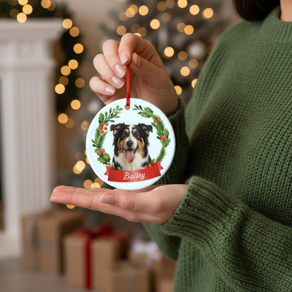 Pet Face Christmas Ornament