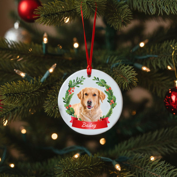 Pet Face Christmas Ornament