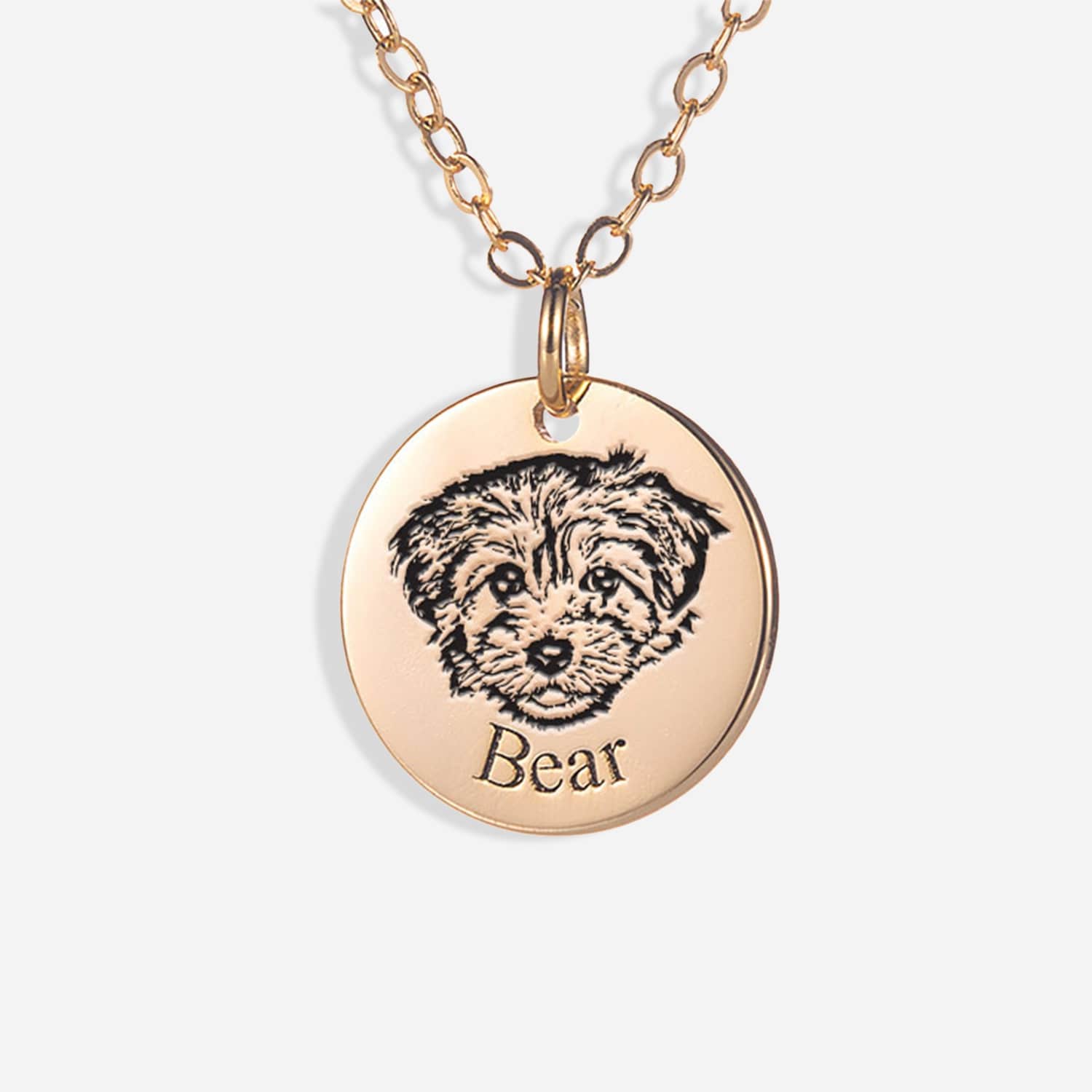 Pet Face Necklace Pup Ring