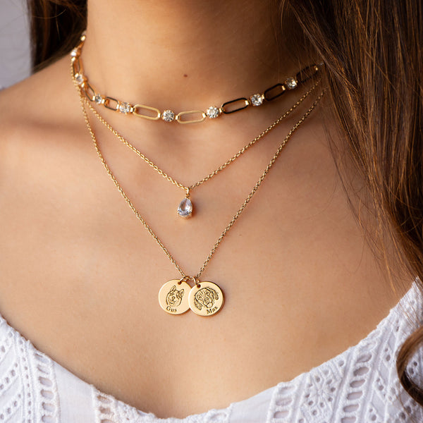 Haustier Gesicht Halsketten Set