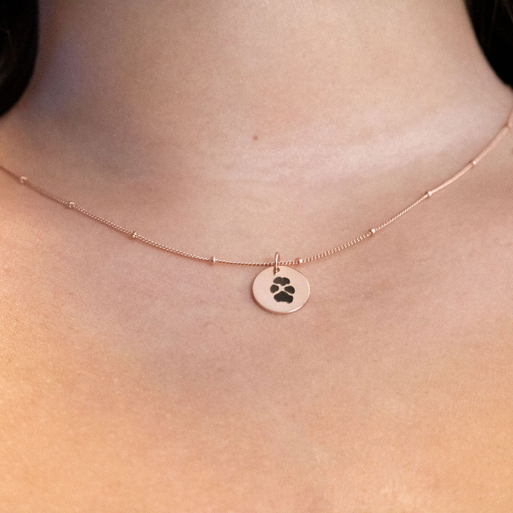 Custom Diamond Paw Print Necklace – RW Fine Jewelry