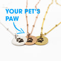 Personalized Pawprint Necklace