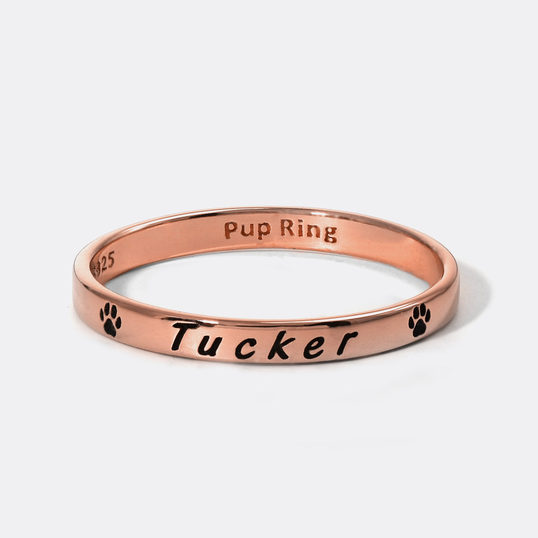 Stapelbarer Pet Band Ring