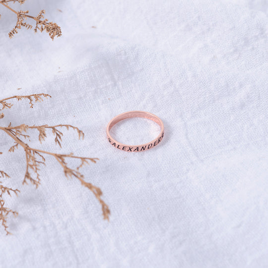 Anillo con Nombre de Mascotas