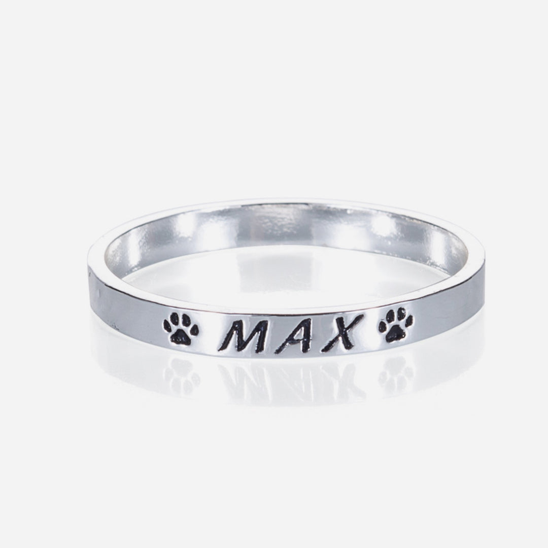 Anillo con Nombre de Mascotas