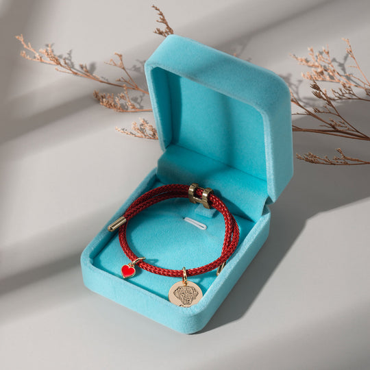 Pulsera con cara de mascota de San Valentín