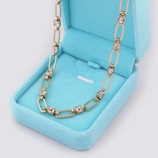 Collier trombone avec diamants