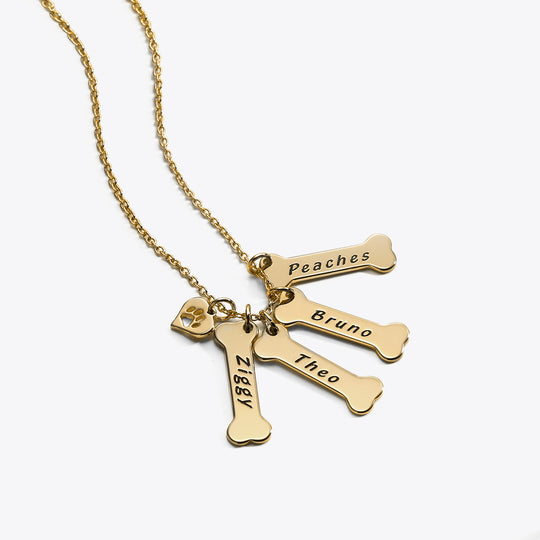 Collier d'os personnalisé